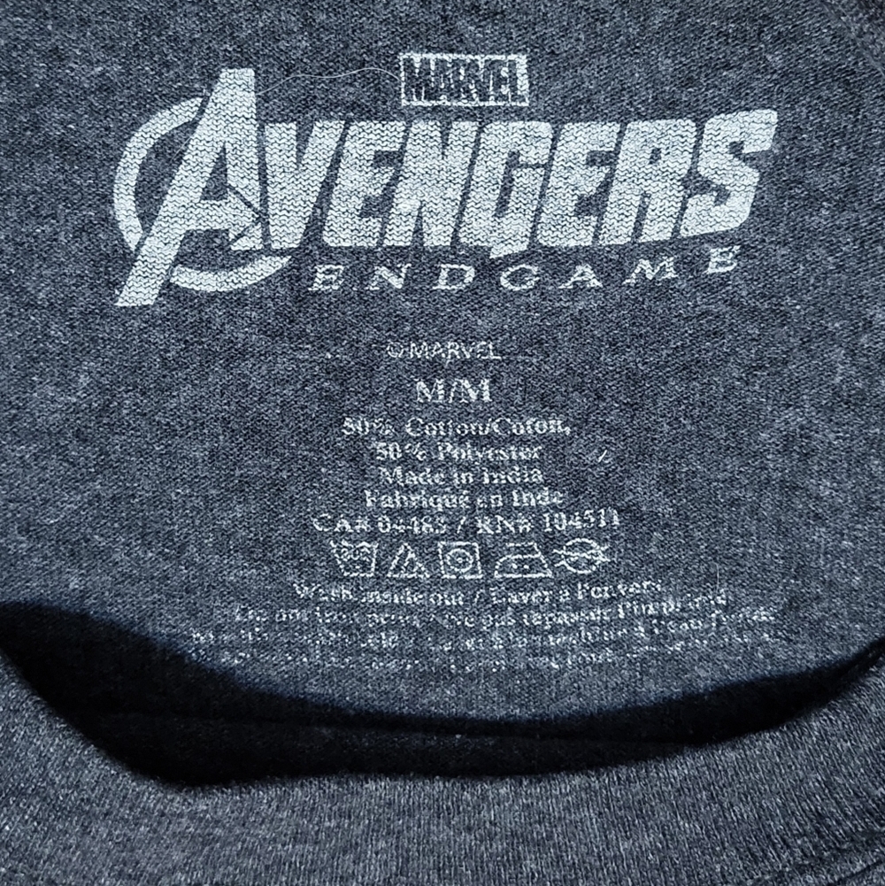 Marvel Iron Man Graphic Tee Men’s Medium Gray & Red Short Sleeve Shirt C8 - Picture 3 of 4